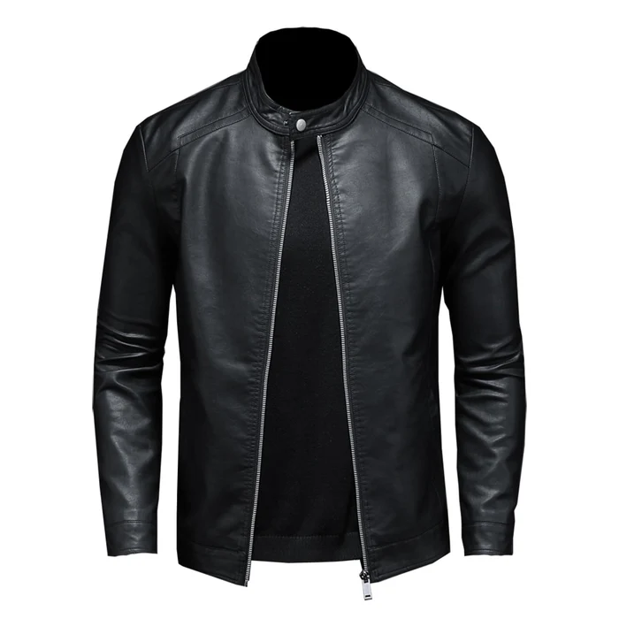 Black Leather Moto Jacket