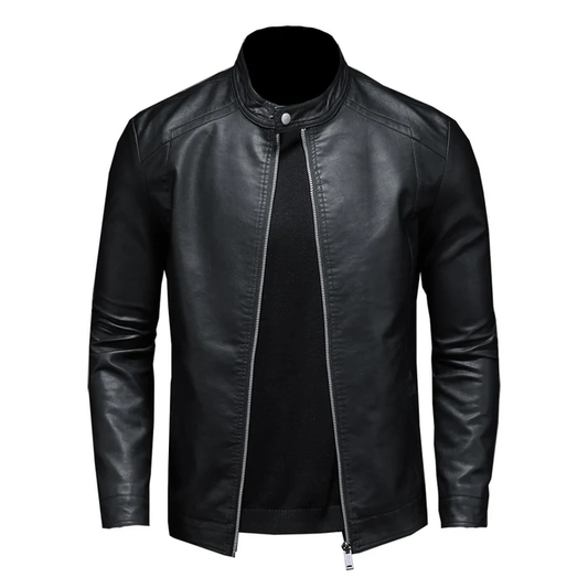 Black Leather Moto Jacket